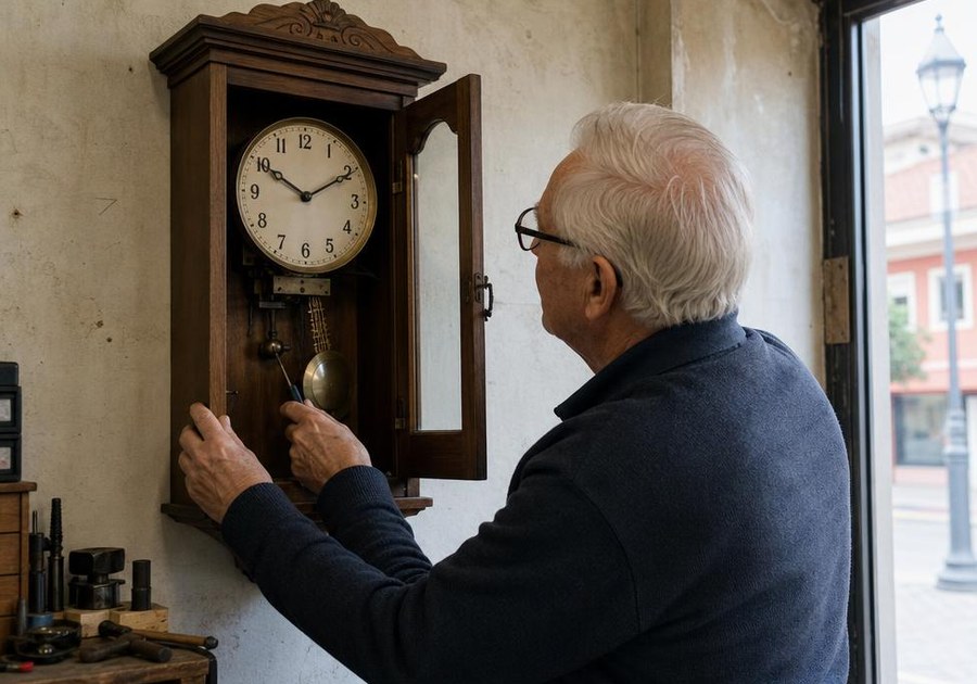 Commercial Clock Repair performed by Wyattviano Co. in Glendale, Arizona